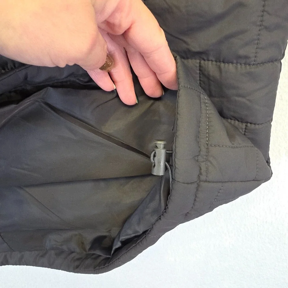 Mack Russo Puff Vest Men 2XL Black Full Zip Mock Neck Insulated Outwear Gorpcore